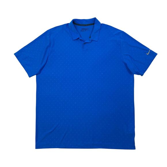 Nike Golf Shirt Mens XL Extra Large Malibu Emboss Dri Fit Tour Performance Polo - Picture 1 of 9